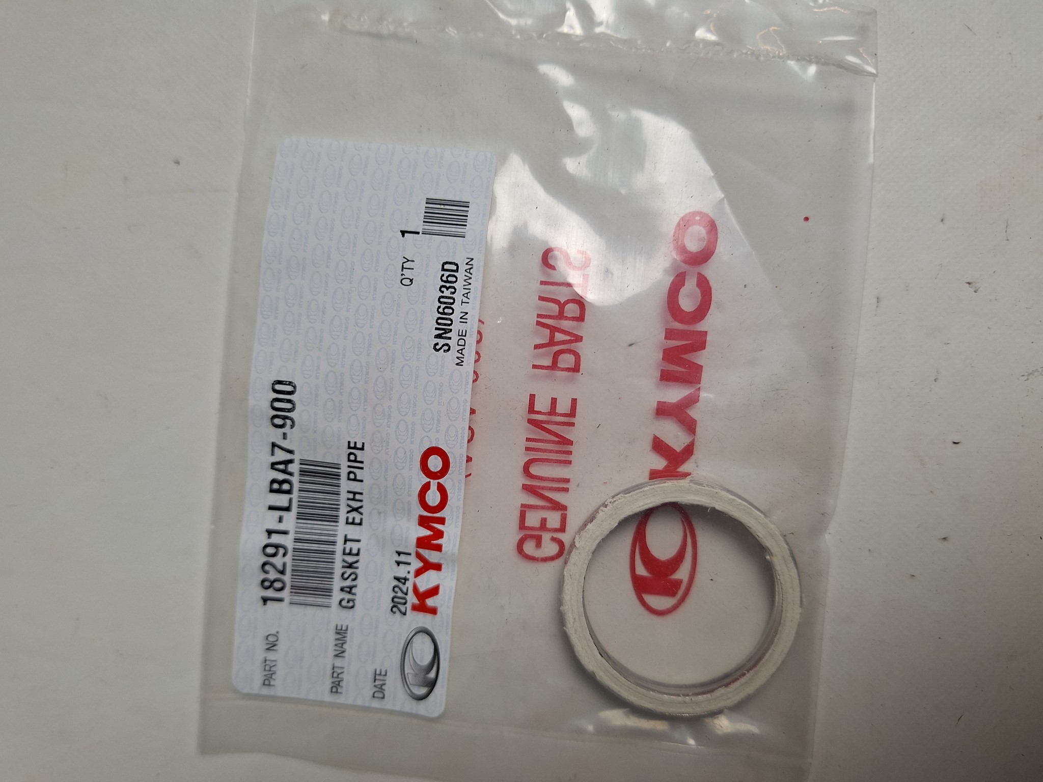 Picture of Kymco  MAXXER 250SE EUROII  KRÜMMERDICHTUNG  18291-LBA7-900